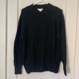 Black knitted jumper